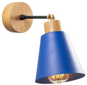Candeeiro de Parede Manavgat – Azul – Diâmetro 14 cm, Altura 25 cm