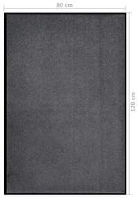 Tapete de porta 80x120 cm antracite