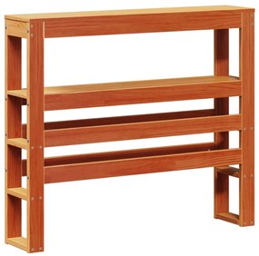 Cama sem colchão 90x200 cm pinho maciço castanho-mel