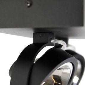 Projetores de design preto ajustáveis 2 luzes - Go