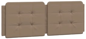 Cama com colchão 160x200 cm couro artificial cappuccino