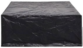 Capas para mobiliário de jardim 2 pcs 10 ilhós 260x260x90 cm