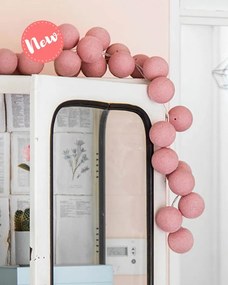 Grinalda Old Rose Charm - 20 bolas (fio em linha)