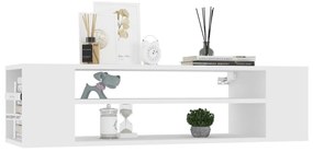 Armário TV suspenso 100x30x26,5 cm derivados de madeira branco