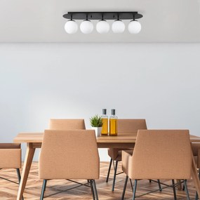 Candeeiro Chandelier Well – Preto e Branco – 90 x 23 x 25 cm