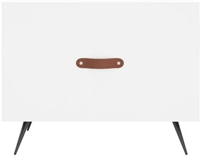 Mesas de centro 2 pcs 50x50x40 cm madeira processada branco