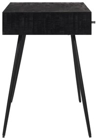 Secretária 117x56,5x75 cm madeira de teca recuperada maciça