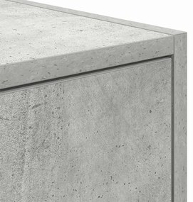 Armário para TV Cinza Concreto 100x31x25,5 cm Madeira Engenharia