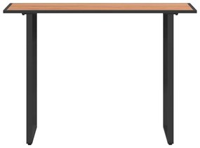 Mesa de Jardim Castanha 100x55x70 cm DPC e Aço