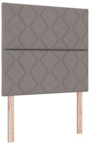Cama Box com Colchão Taupe 100x200 cm Tecido