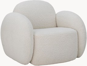 Poltrona estofada em bouclé Zanno