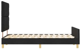 Cama de tecido preta vidaXL 120x200 cm