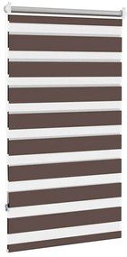 Estore de rolo 90 x 150 cm, linhas de zebra / Café