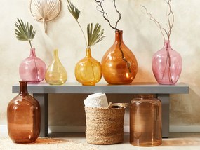 Vidro Jarro decorativo 48 Castanho CHATNI Beliani