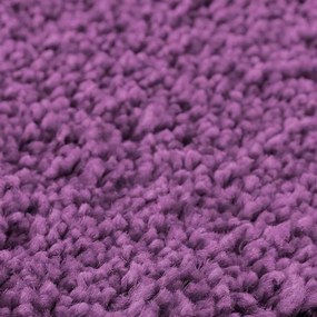 Conjunto de Tapetes de Banho em 3 Peças Roxo Polipropileno Antiderrapa