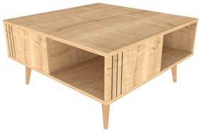 Mesa de Café Ronas - Carvalho - 89,6 cm largura x 89,6 cm profundidade