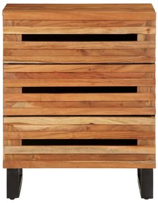 Mesa de cabeceira 50x34x62 cm madeira de acácia maciça