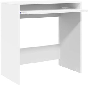 Mesa de Computador Branca Madeira engenheirada Compacta