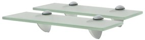 Prateleiras flutuantes 2 pcs vidro 30x10 cm 8 mm