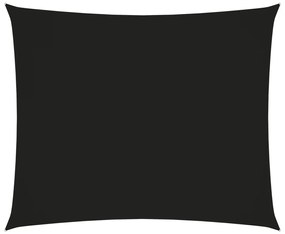 Para-sol estilo vela tecido oxford retangular 3x4 m preto