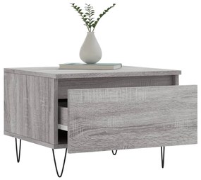 Mesas de centro 2 pcs 50x46x35cm deriv. madeira cinzento sonoma