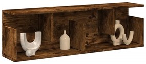 vidaXL Armário de parede 100x20x30 cm deriv. madeira carvalho fumado