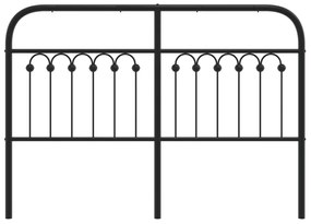 Cabeceira de cama 135 cm metal preto