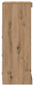 Sideboard com Luzes LED Carvalho Artesanal 41x37x100 cm