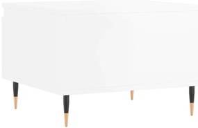 Mesa de centro 50x46x35 cm derivados madeira branco brilhante