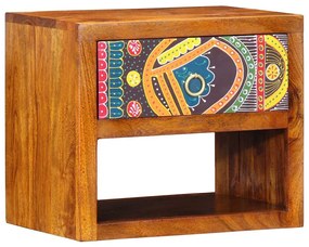 Cabinetes de Cabeceira vidaXL 2 pcs 40x35x35 cm Madeira Sólida de Acác