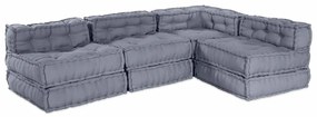 vidaXL Almofada 4 pcs Cinzeto 70 x 70 x 54 cm Poliéster