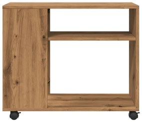 Mesa de apoio c/ rodas derivados de madeira carvalho artisiano