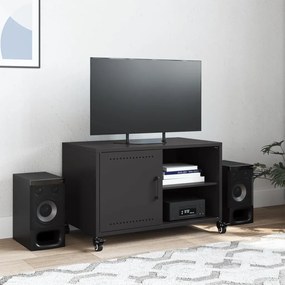 Móvel de TV 68x39x43,5 cm aço preto