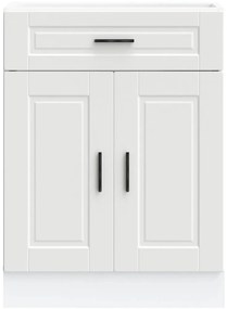 Armário base de cozinha Porto derivados de madeira branco