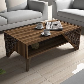 Mesa de Centro Beril – Nogueira – 105x58x40 cm