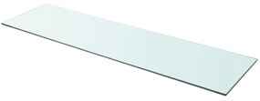 vidaXL Prateleira de vidro 110x30 cm transparente
