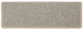 Tapetes escada adesivos aspeto sisal 15 pcs 65x21x4 cm verde