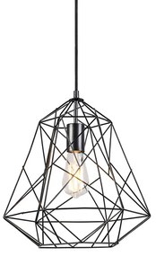 LED Candeeiro pendente industrial inteligente preto com Wi-Fi ST64 - Framework Basic Moderno