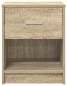 Mesas de cabeceira 2 pcs com gaveta 40x34x50 cm carvalho sonoma