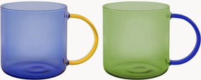 Canecas em vidro borossilicato Fred, conjunto de 2