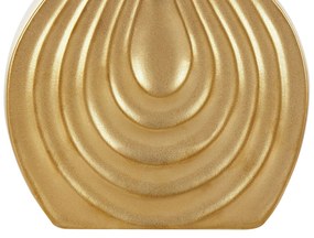 Vaso de cerâmica grés dourada 25 cm THAPSUS Beliani