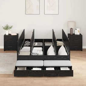 Estrado de Cama Carvalho Preto 120x200 cm