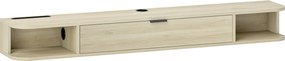 HOMCOM Móvel de TV Suspenso com Orifício para Cabos Estilo Moderno para Televisão 60 Polegadas 140x24x16 cm Madeira | Aosom Portugal