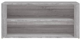 Sapateira 100x35x45 cm derivados de madeira sonoma cinza