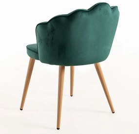 Pack 4 Cadeiras Blume Veludo - Verde