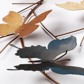 Acessório Decorativo de Parede Borboletas – Multicolor – 80x80x4 cm