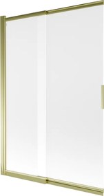 Mexen Fox painel de banheira de correr de 2 partes 120 x 150 cm, fosco, dourado - 891-120-002-50-30