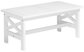 Mesa de jardim madeira branca 100 x 55 cm BALTIC II Beliani