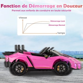 Carrinho de passeio 3 em 1 com 2 rodas universais, direção musical, guarda-corpo e guidão - rosa