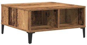 Mesa de Cafe da vidaXL Madeira Antiga 60x60x30 cm Madeira Engenharia
